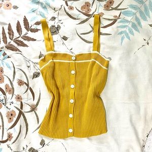 *3 for $15* Shein Vintage Inspired Yellow Top💛